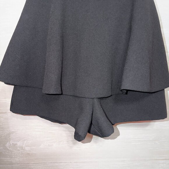 Do + Be Black Strapless Peplum Romper Women’s Small Elegant Party Outfit - Picture 5 of 6